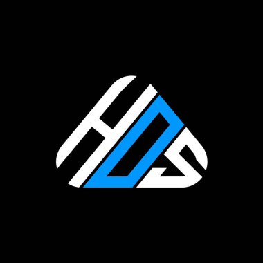 HOS harfi logo yaratıcı tasarımı vektör grafik, HOS basit ve modern logo.