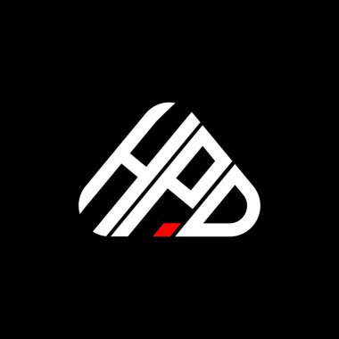 HPD mektup logosu tasarımı vektör grafik, HPD basit ve modern logo.