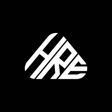 HRE harfi logo yaratıcı tasarımı vektör grafik, HRE basit ve modern logo.