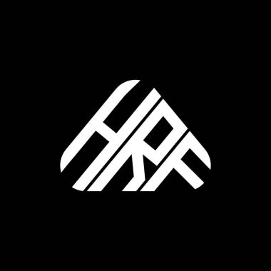 HRF harf logosu yaratıcı tasarımı vektör grafik, HRF basit ve modern logo.