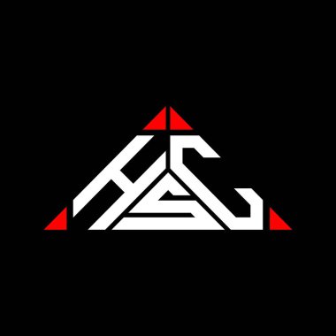 HSC harf logosu yaratıcı tasarım vektör grafik, HSC basit ve modern logo.
