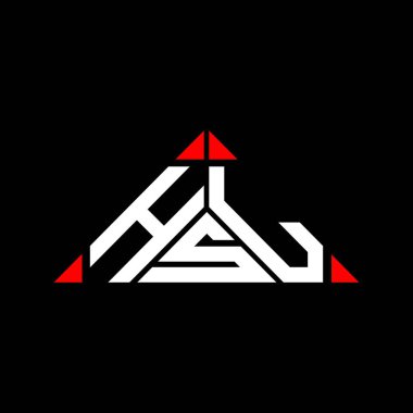 HSL harf logosu tasarımı vektör grafik, HSL basit ve modern logo.