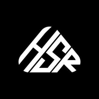 HSR harfi logo yaratıcı tasarımı vektör grafik, HSR basit ve modern logo.