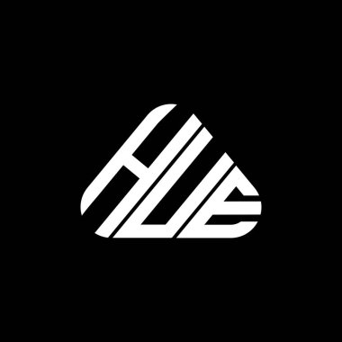 HUE harf logosu tasarımı vektör grafik, HUE basit ve modern logo.