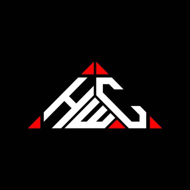 HWC harf logosu yaratıcı tasarım vektör grafik, HWC basit ve modern logo.