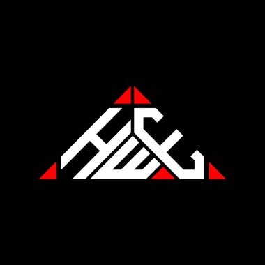 HWE harfi yaratıcı logo tasarımı vektör grafik, HWE basit ve modern logo.