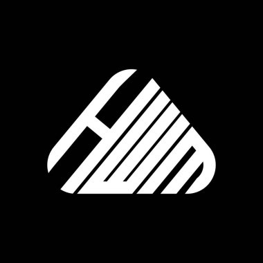 HWM harf logosu yaratıcı tasarım vektör grafik, HWM basit ve modern logo.