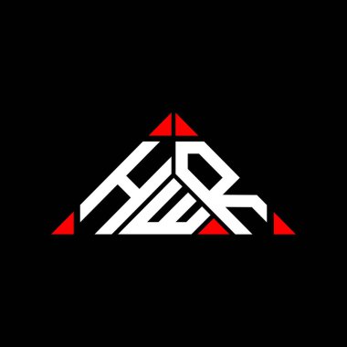 HWR harf logosu tasarımı vektör grafik, HWR basit ve modern logo.