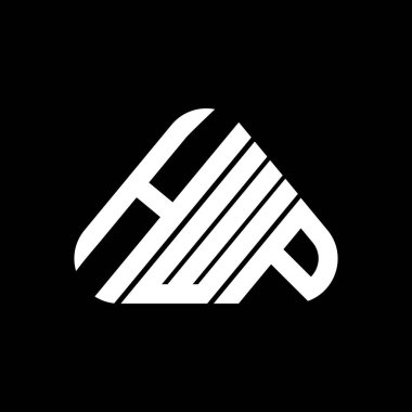 HWP harf logosu yaratıcı tasarımı vektör grafik, HWP basit ve modern logo.