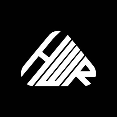 HWR harf logosu tasarımı vektör grafik, HWR basit ve modern logo.