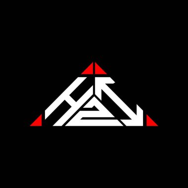 HZI harf logosu tasarımı vektör grafik, HZI basit ve modern logo.