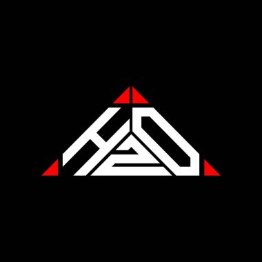 HZO harf logosu tasarımı vektör grafik, HZO basit ve modern logo.