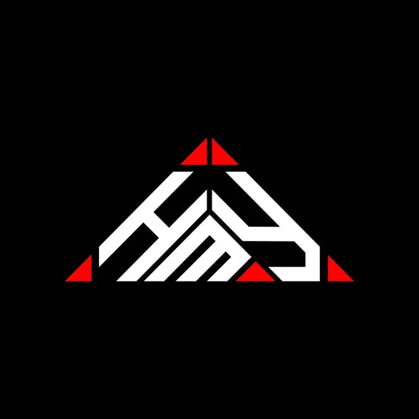 Hmy Mektup Logosu Tasarımı Vektör Grafik Hmy Basit Modern Logo — Stok Vektör