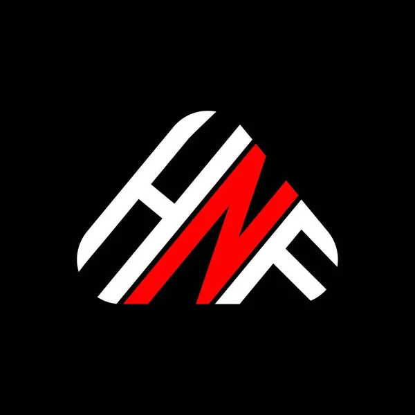 Hnf Harf Logosu Tasarımı Vektör Grafik Hnf Basit Modern Logo — Stok Vektör