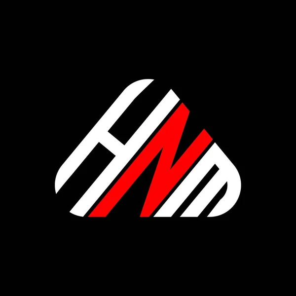 Logo Huruf Hnm Desain Kreatif Dengan Gambar Vektor Hnm Sederhana - Stok Vektor