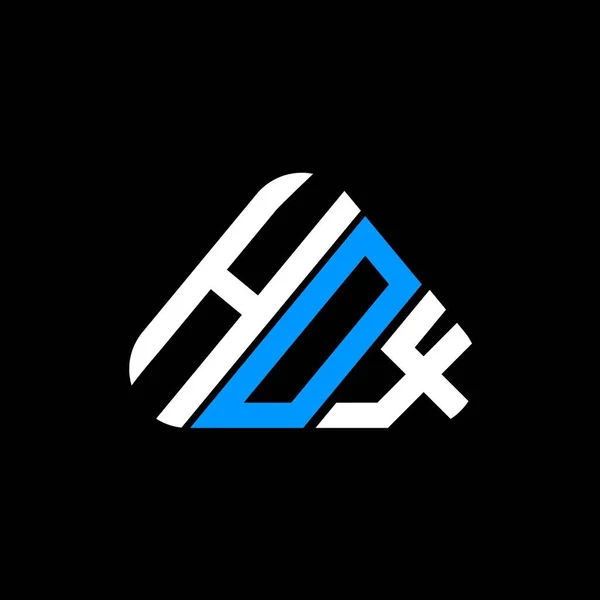 Hox Harfi Logo Yaratıcı Tasarımı Vektör Grafik Hox Basit Modern — Stok Vektör