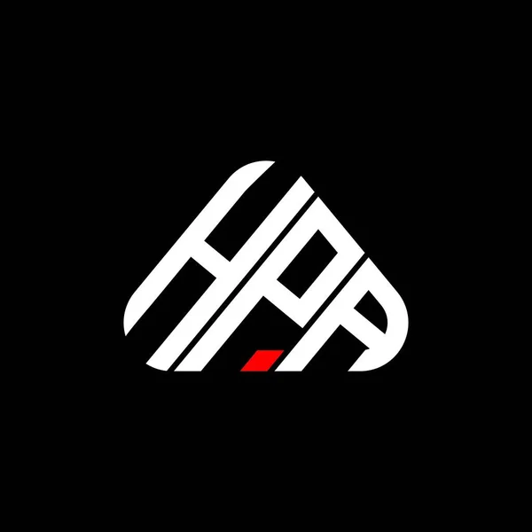 Hpa文字のロゴベクトルグラフィック Hpaシンプルかつモダンなロゴと創造的なデザイン — ストックベクタ