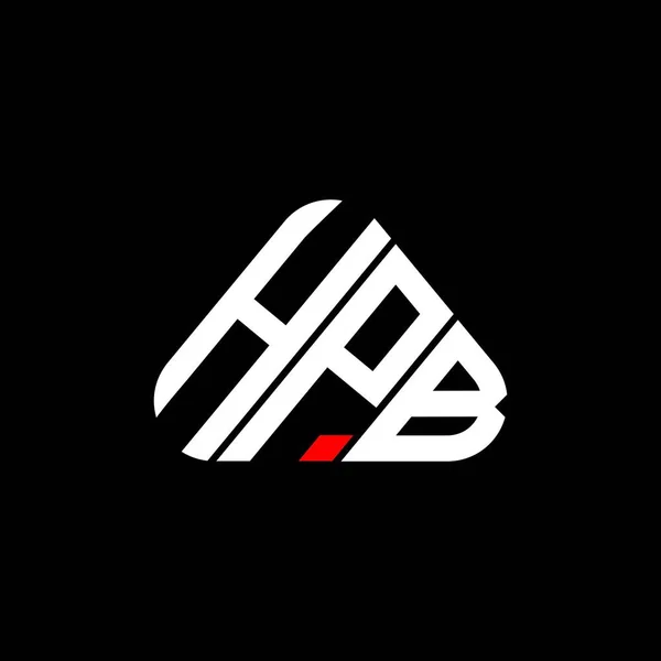 Logo Lettera Hpb Design Creativo Con Grafica Vettoriale Logo Semplice — Vettoriale Stock