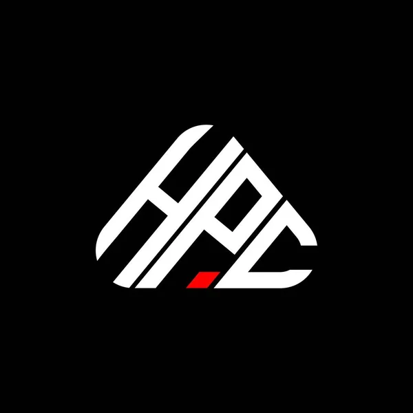 Hpc Carta Logotipo Design Criativo Com Vetor Gráfico Hpc Logotipo — Vetor de Stock