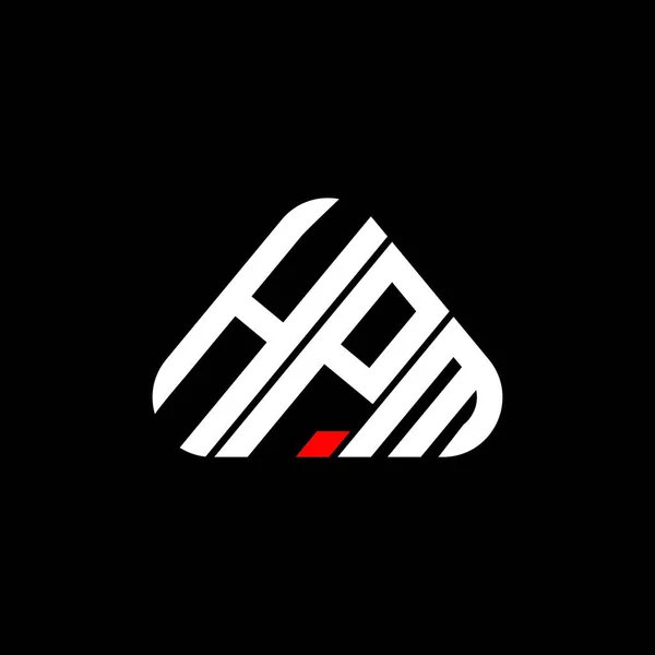 Hpm Harf Logosu Tasarımı Vektör Grafik Hpm Basit Modern Logo — Stok Vektör