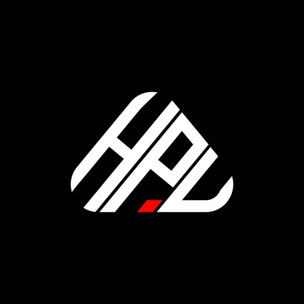 Hpu Буква Логотип Креативный Дизайн Векторной Графикой Hpu Простой Современный — стоковый вектор