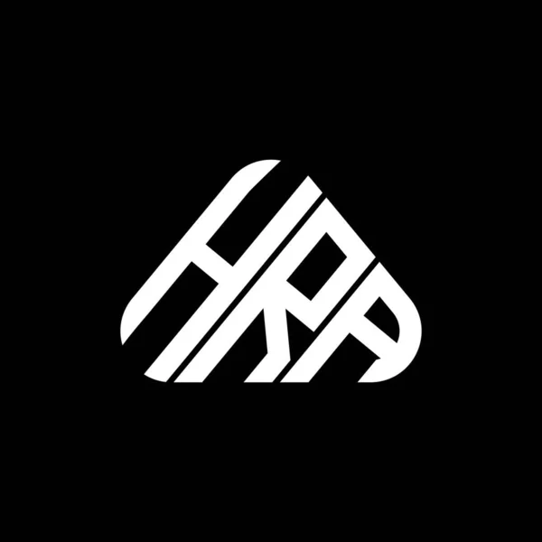 Hra Lettre Logo Design Créatif Avec Graphique Vectoriel Hra Logo — Image vectorielle