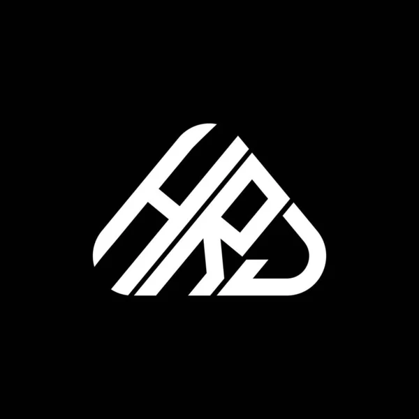 Hrj Harf Logosu Yaratıcı Tasarımı Vektör Grafik Hrj Basit Modern — Stok Vektör