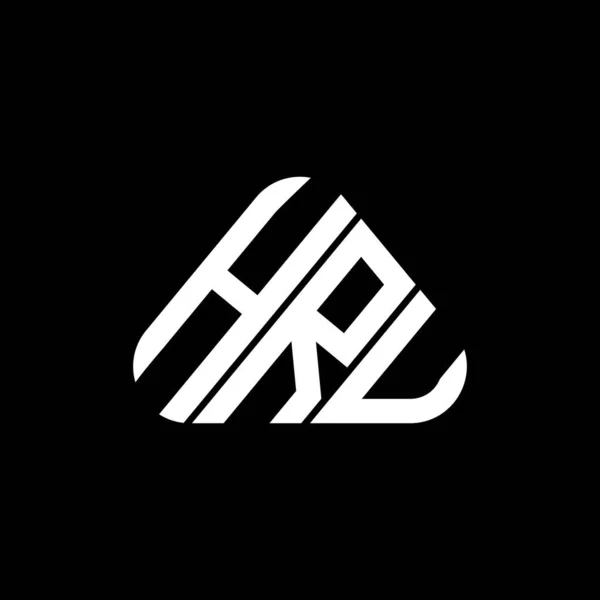 Hru Brief Logo Kreatives Design Mit Vektorgrafik Hru Einfaches Und — Stockvektor