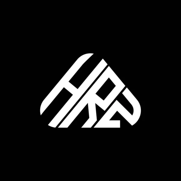 Hrz Carta Logotipo Design Criativo Com Gráfico Vetorial Logotipo Simples — Vetor de Stock