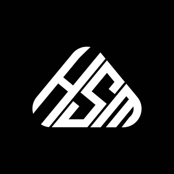 Hsm Brief Logo Kreatives Design Mit Vektorgrafik Hsm Einfaches Und — Stockvektor