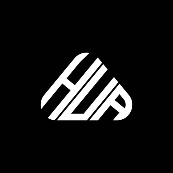 ベクターグラフィック HuaシンプルかつモダンなロゴとHuaの手紙のロゴの創造的なデザイン — ストックベクタ