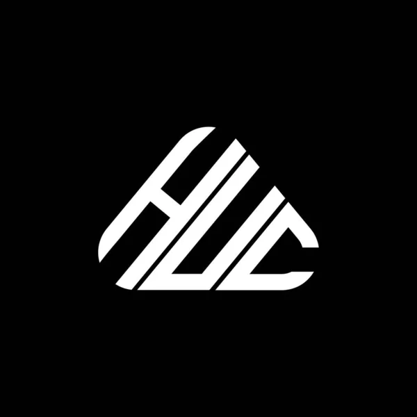 Huc Harf Logosu Tasarımı Vektör Grafik Huc Basit Modern Logo — Stok Vektör