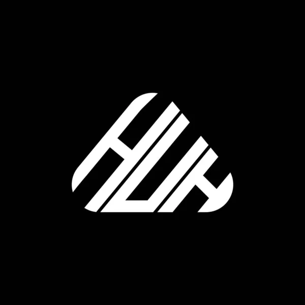 ベクトルグラフィック HuhシンプルかつモダンなロゴとHuh文字のロゴの創造的なデザイン — ストックベクタ