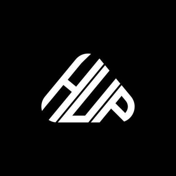 Hup Harf Logosu Yaratıcı Tasarımı Vektör Grafik Hup Basit Modern — Stok Vektör