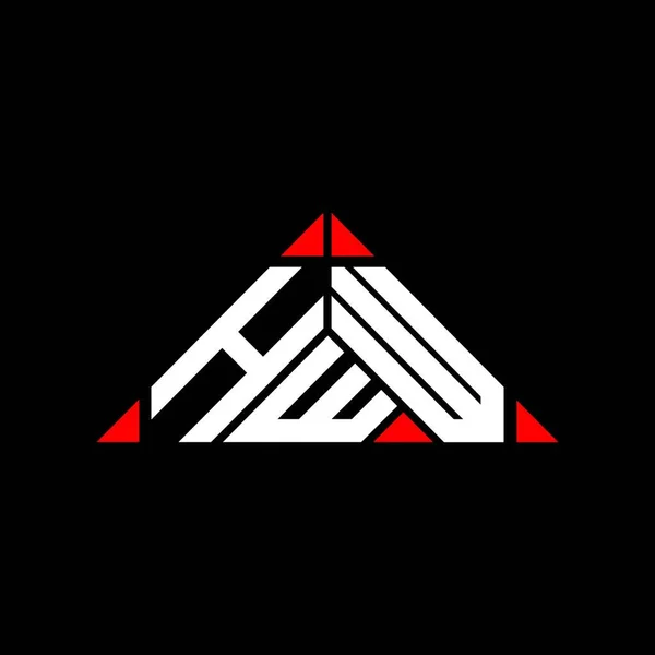 Hww Harf Logosu Tasarımı Vektör Grafik Hww Basit Modern Logo — Stok Vektör