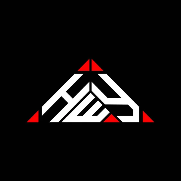 Hwy Letter Logo Creatief Ontwerp Met Vector Grafisch Hwy Eenvoudig — Stockvector