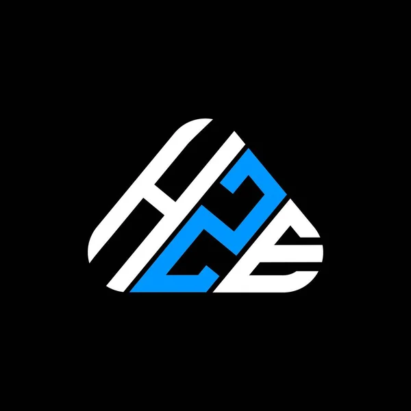 Logo Hze Desain Kreatif Logo Dengan Grafik Vektor Hze Sederhana - Stok Vektor