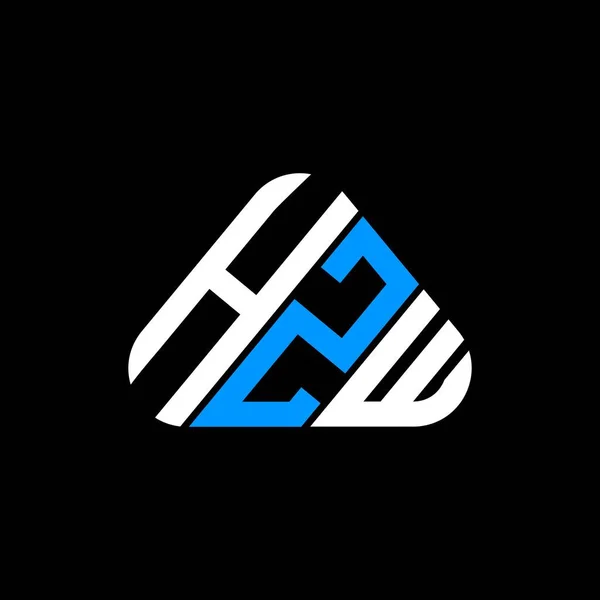 Hzw Harf Logosu Yaratıcı Tasarımı Vektör Grafik Hzw Basit Modern — Stok Vektör