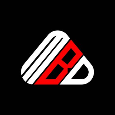MBD harf logosu tasarımı vektör grafik, MBD basit ve modern logo.