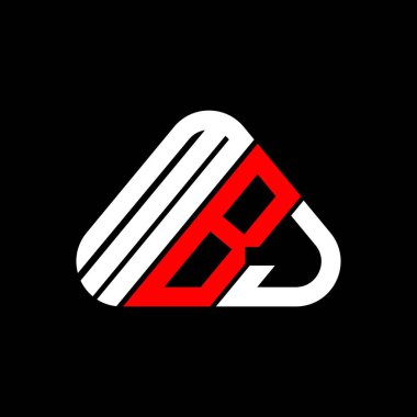 MBJ harfi yaratıcı logo tasarımı vektör grafik, MBJ basit ve modern logo.