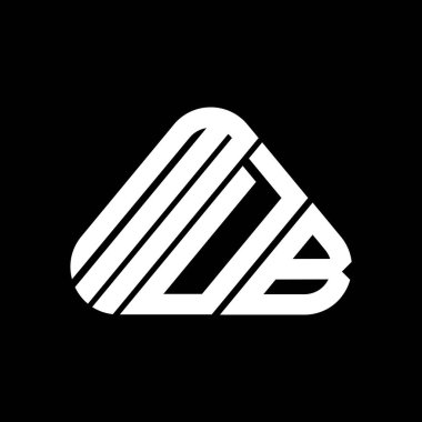 MDB harfi logo yaratıcı tasarımı vektör grafik, MDB basit ve modern logo.