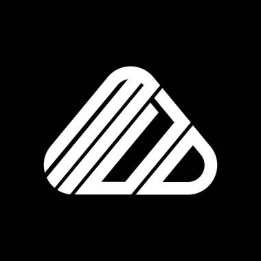 MDD harfi yaratıcı logo tasarımı vektör grafik, MDD basit ve modern logo.