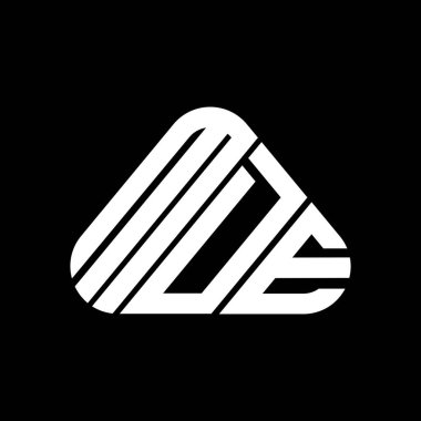 MDE harf logosu tasarımı vektör grafik, MDE basit ve modern logo.