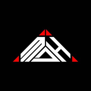MDH harf logosu tasarımı vektör grafik, MDH basit ve modern logo.