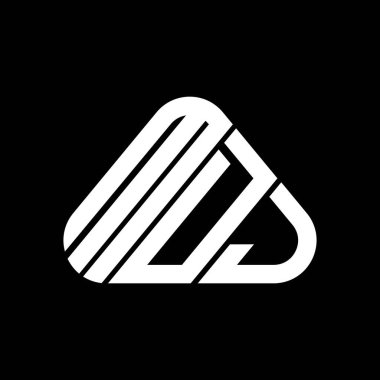 MDJ harf logosu tasarımı vektör grafik, MDJ basit ve modern logo.