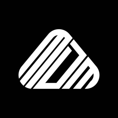 MDM harfi logo yaratıcı tasarımı vektör grafik, MDM basit ve modern logo.