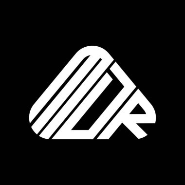 MDR harfi logo yaratıcı tasarımı vektör grafik, MDR basit ve modern logo.