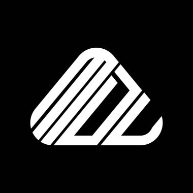 MDU harf logosu tasarımı vektör grafik, MDU basit ve modern logo.