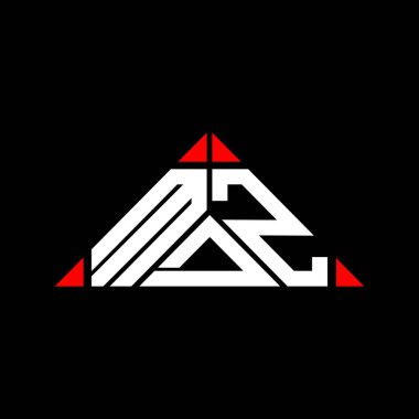 MDZ harf logosu tasarımı vektör grafik, MDZ basit ve modern logo.