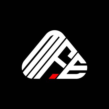 MFE harfi logo yaratıcı tasarımı vektör grafik, MFE basit ve modern logo.